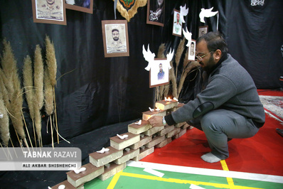 مراسم تدفین شهید گمنام و چهلمین روز شهدای امنیت